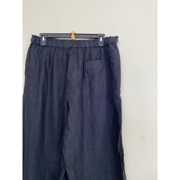 J.Crew Womens Soleil Black pant in linen NWT Size M Medium - Picture 5 of 15